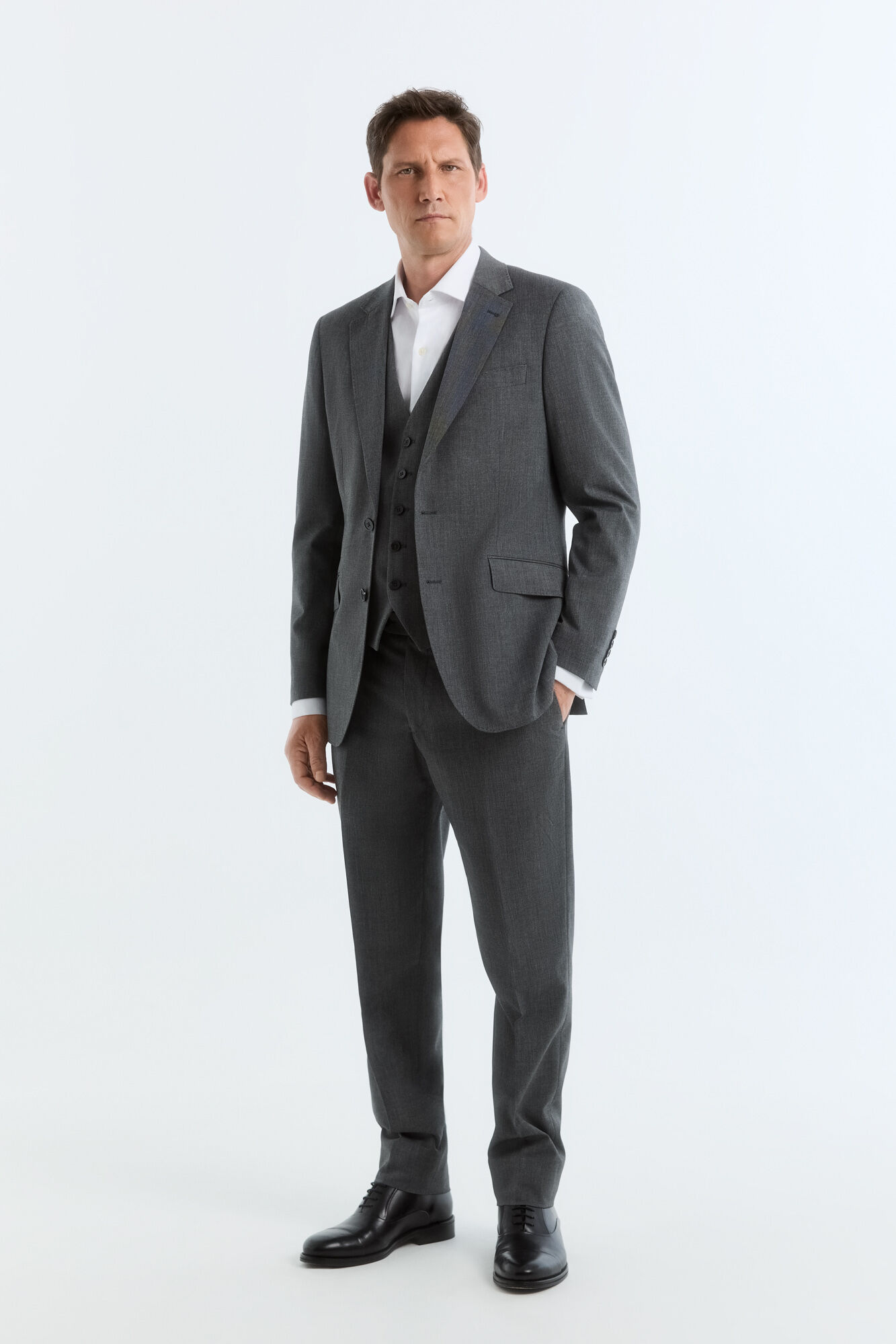 Cortefiel Grey serge jacket