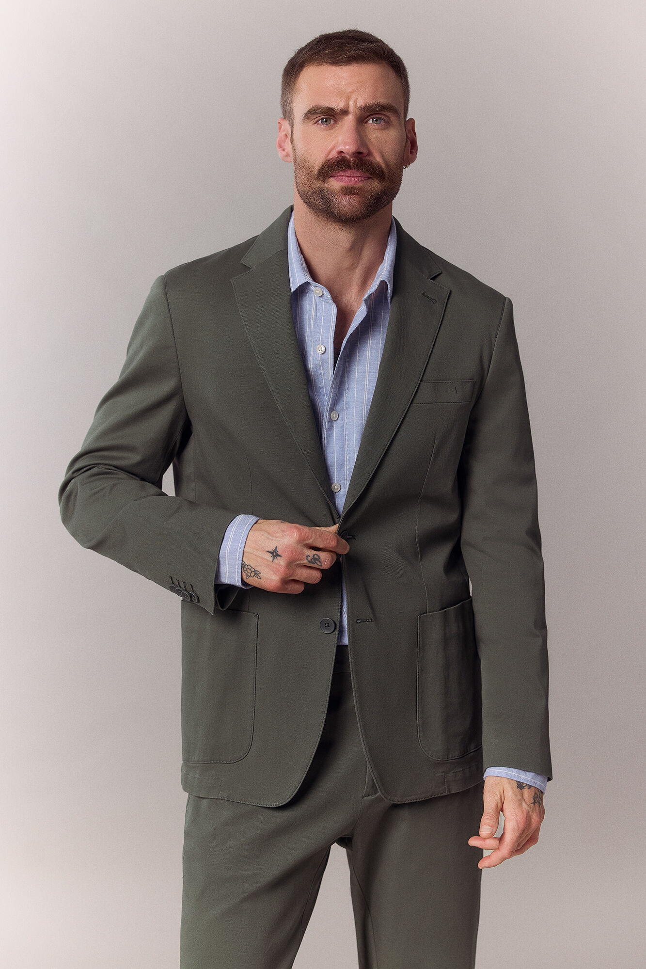 OOTO Blazer coordenado em algod&atilde;o