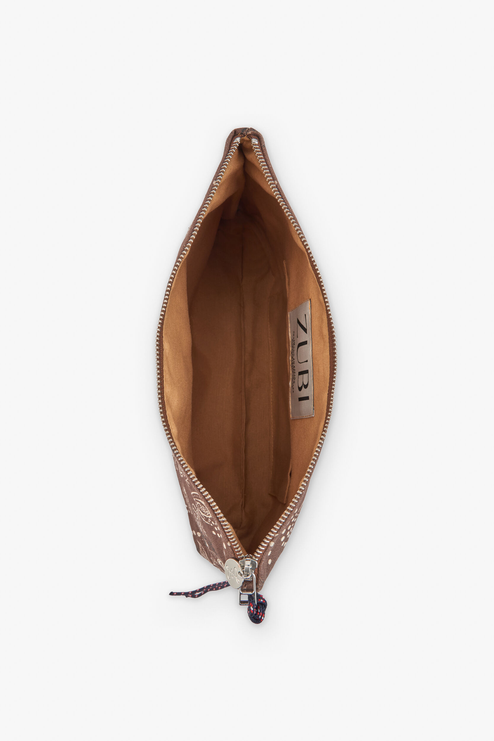 Zubi Mala de m&atilde;o Pouch Castanho