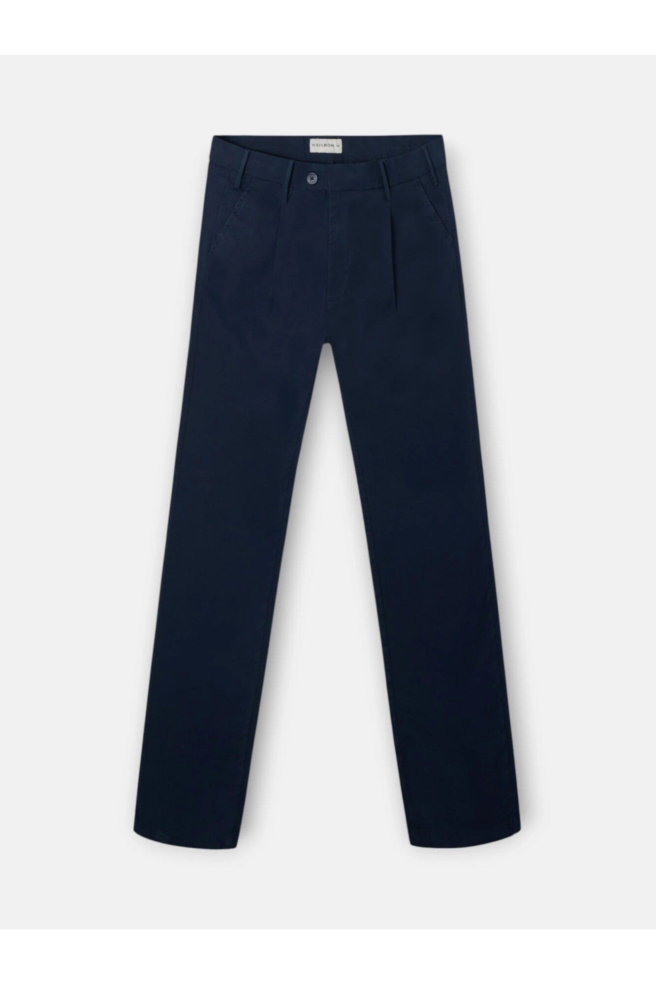 Silbon Cal&ccedil;a chino desportiva com pregas