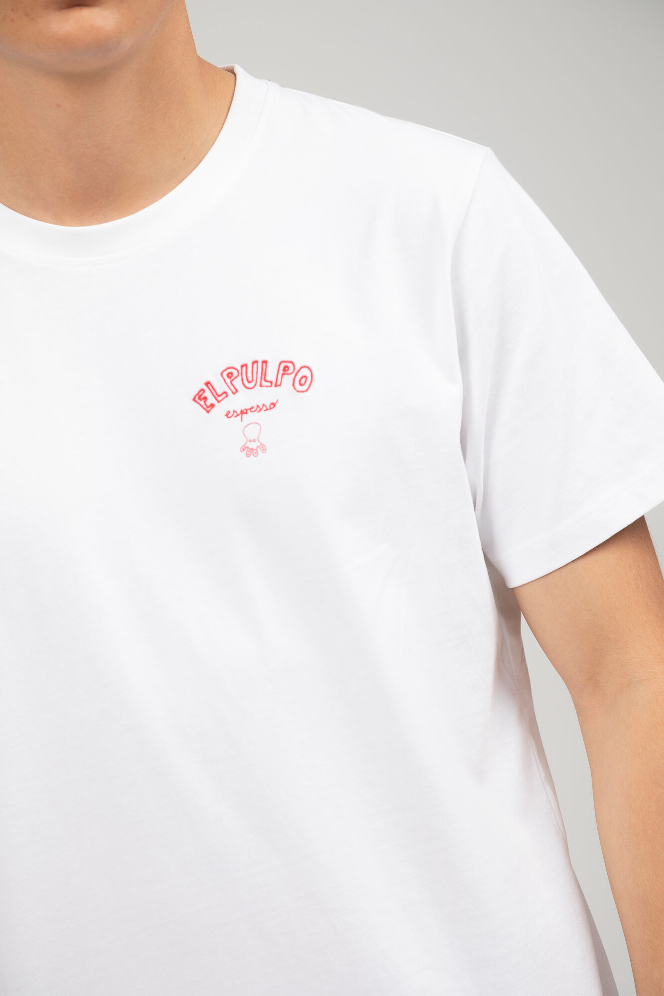 elPulpo T-shirt manga curta Branco