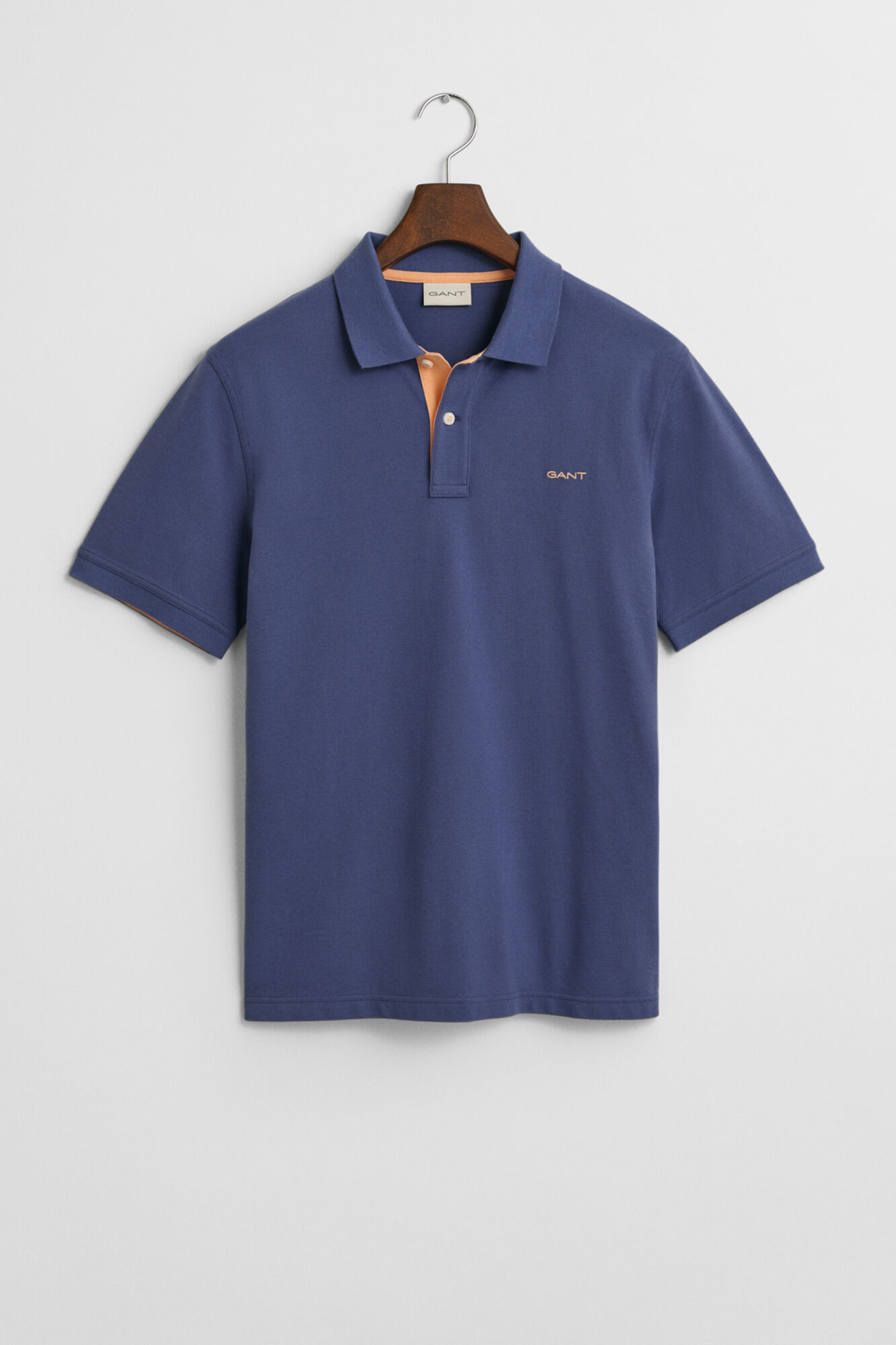 Gant Contrast piqu&eacute; polo Blue