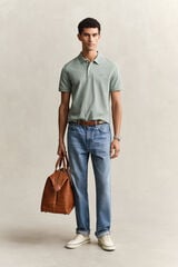 Gant Piqu&eacute; Regular Fit polo shirt SHIELD Purple