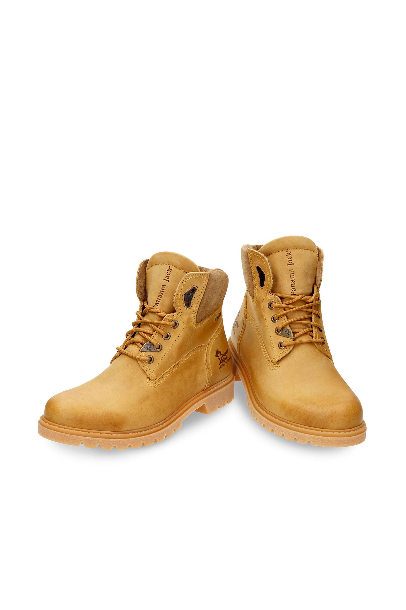 Panama Jack Botim de homem em pele napa Dourado