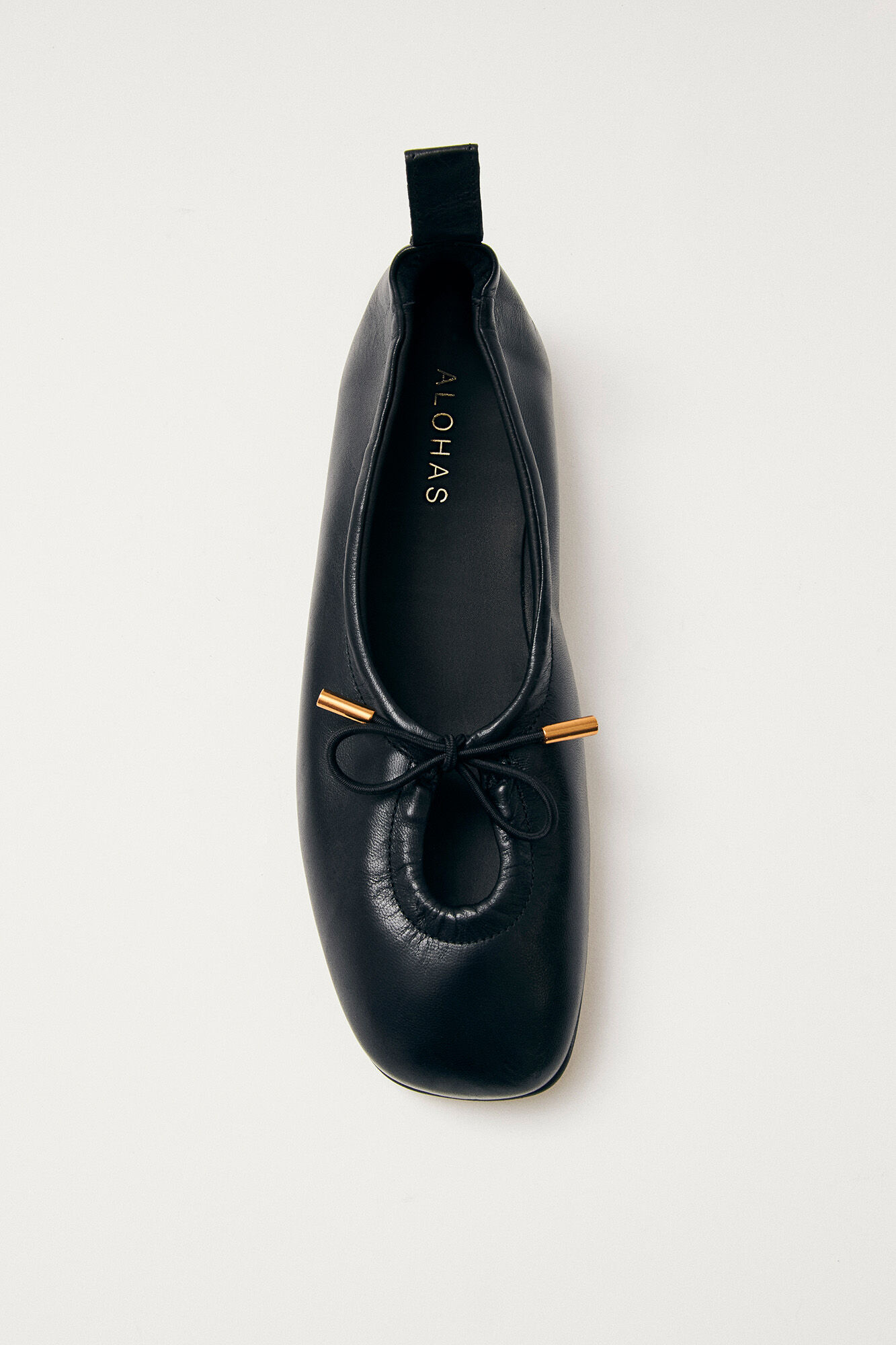 Alohas Rosalind leather ballet flats Black