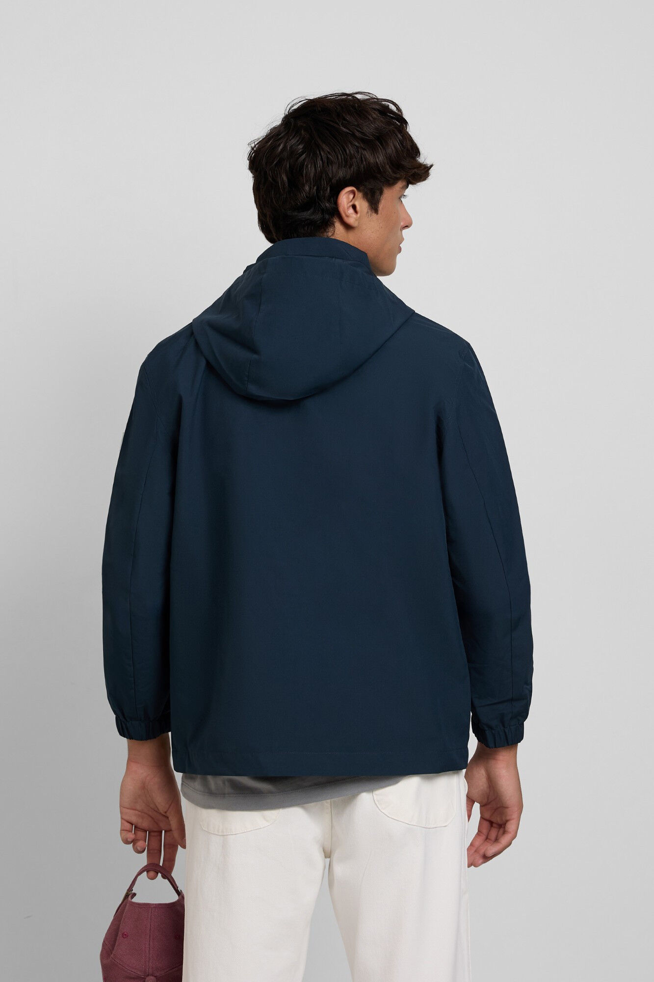 Silbon Casaco com capuz &agrave; prova de vento Azul