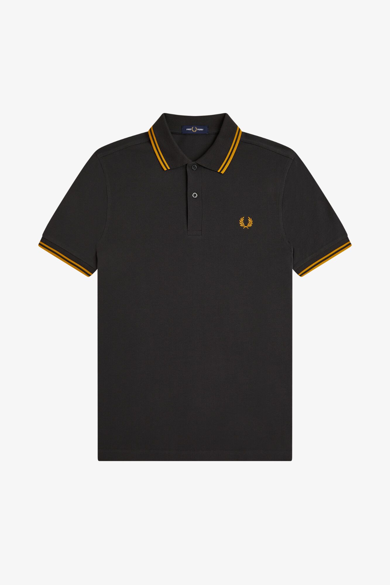 Fred Perry Polo piqu&eacute; manga curta Cinzento
