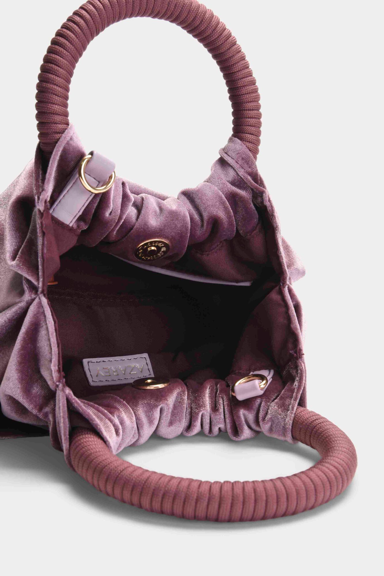 Azarey Velvet handbag Lilac