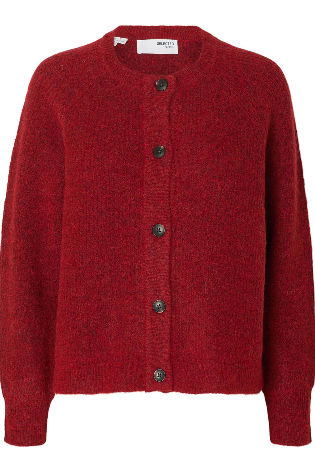 Selected Casaco de malha de l&atilde; e alpaca Vermelho