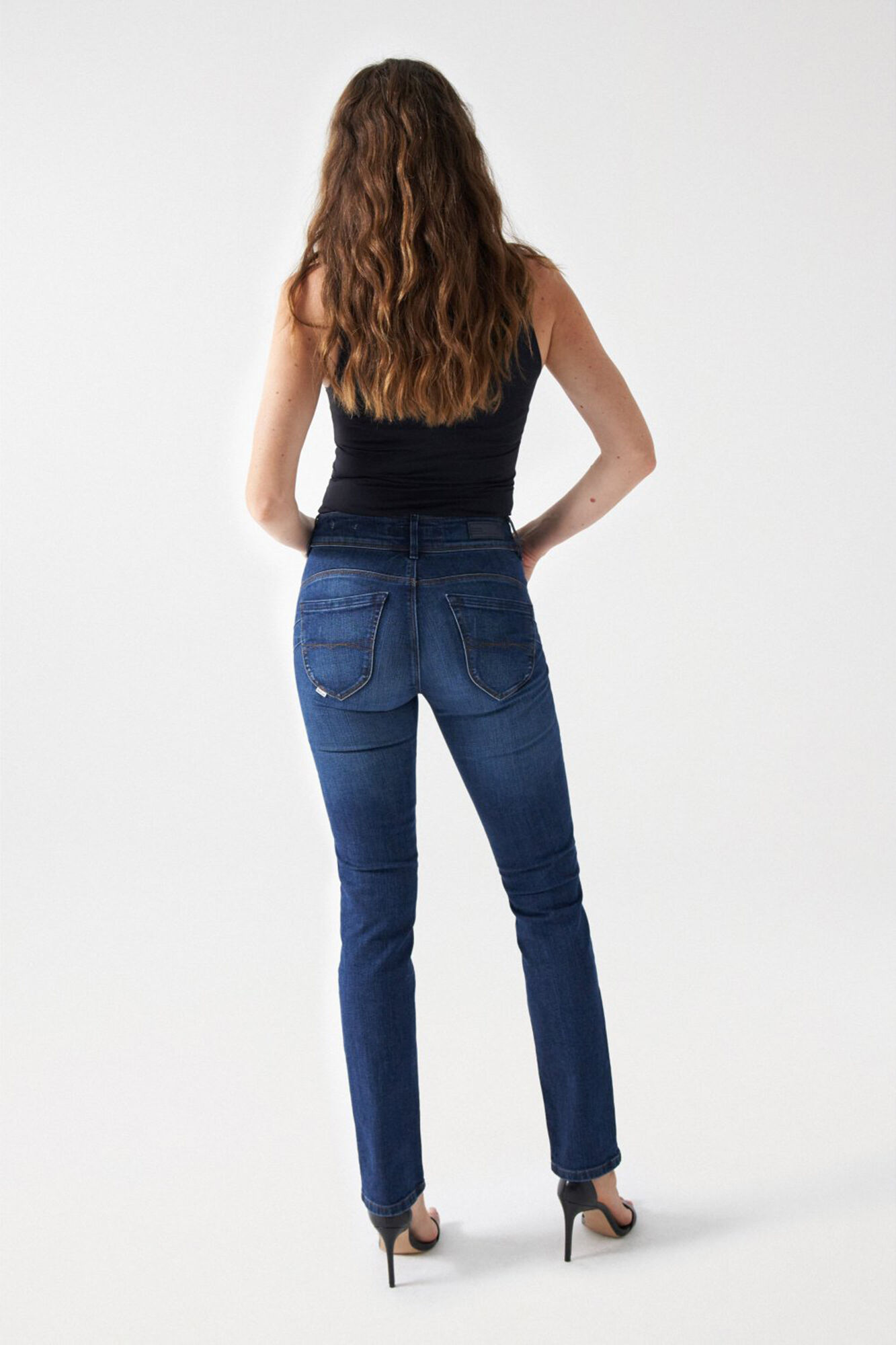 Salsa Jeans Cal&ccedil;a jeans skinny com push-in secreto Azul