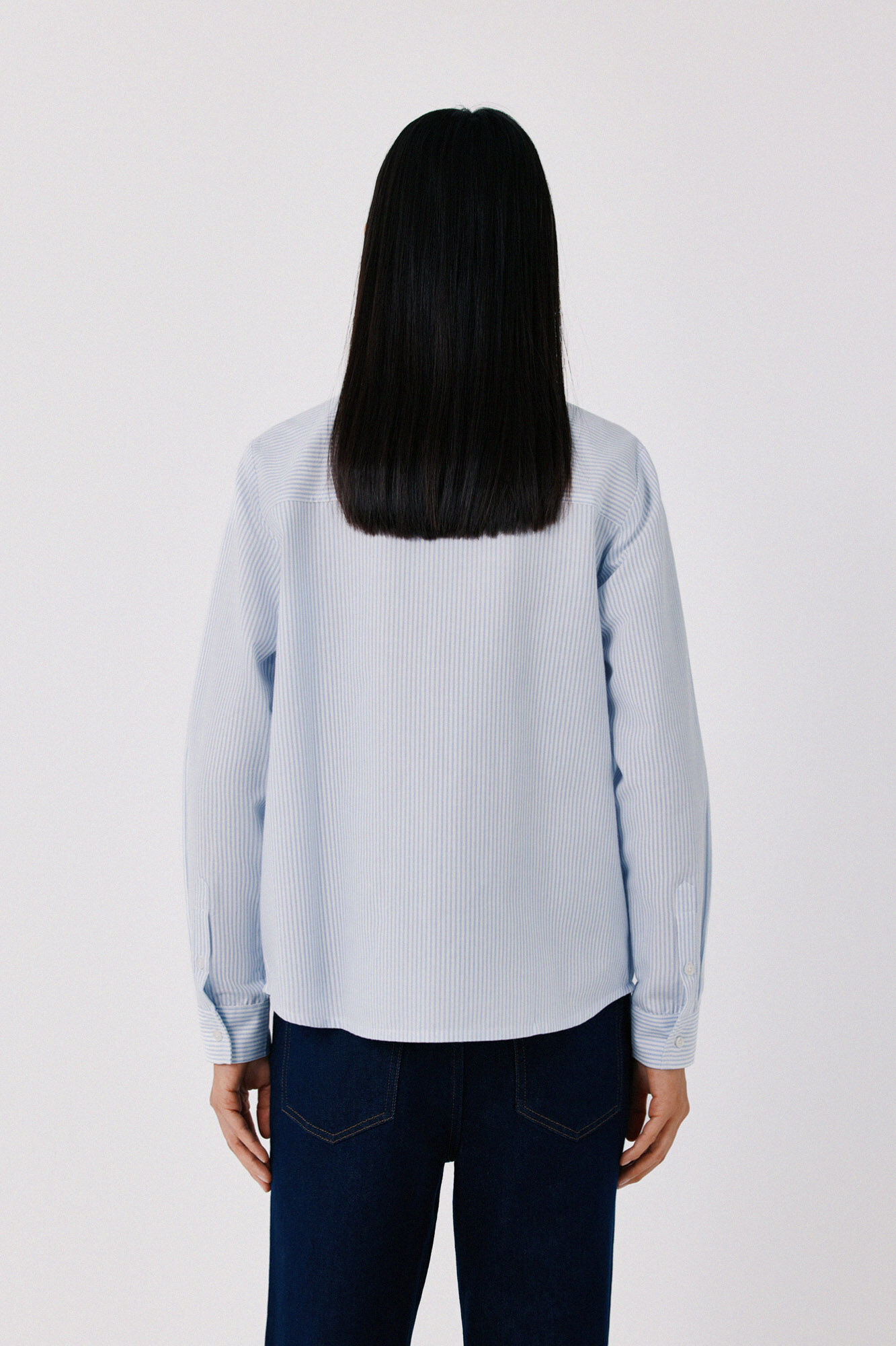 Cortefiel Camisa b&aacute;sica Oxford Estampado azul