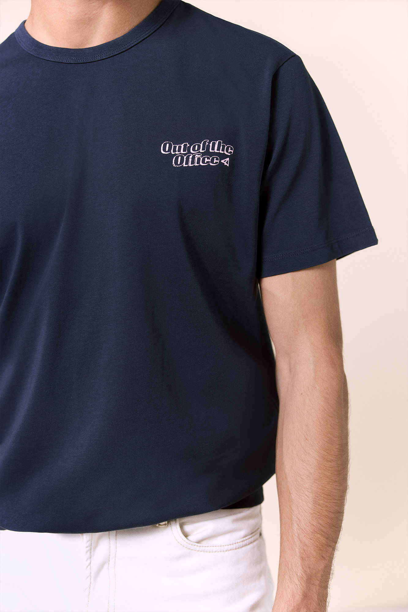 OOTO T-shirt com logo &agrave; frente e atr&aacute;s Azul