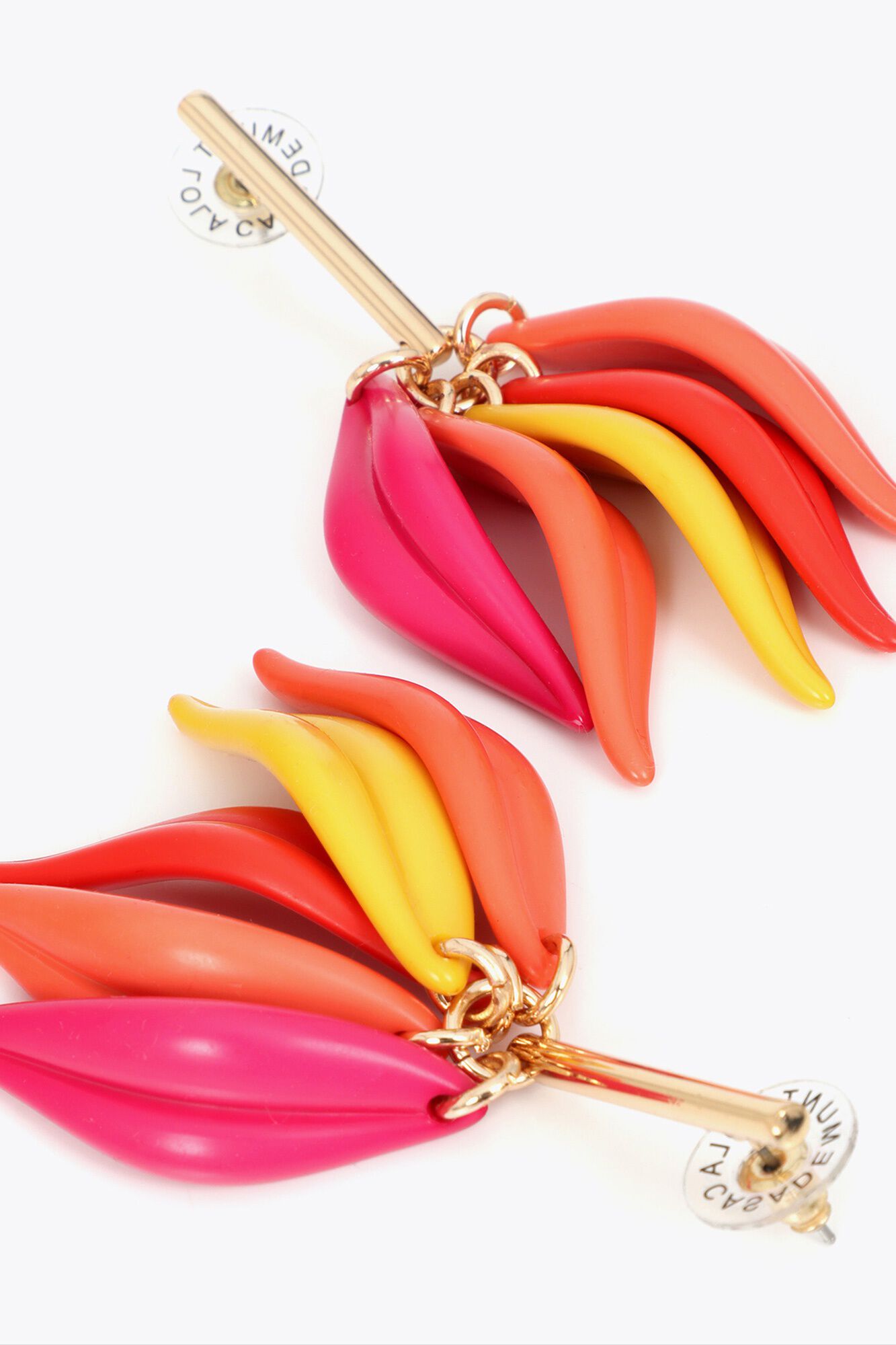 Lola Casademunt Brincos p&eacute;talas Multicolorido