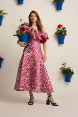 Silbon Saia Event Collection midi estampada Roxo