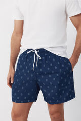Cortefiel Paisley print swimwear Navy