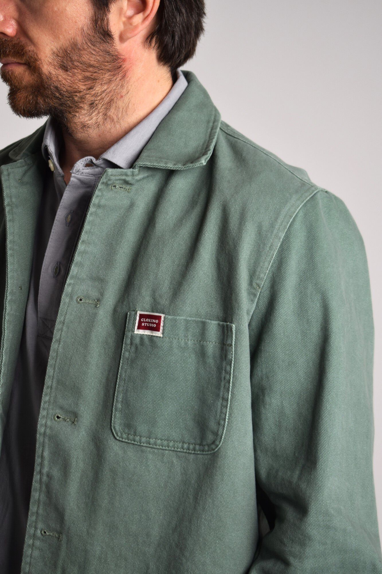 Cloking Casaco Denim Verde