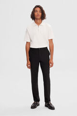 Selected Cal&ccedil;a formais slim fit. Preto