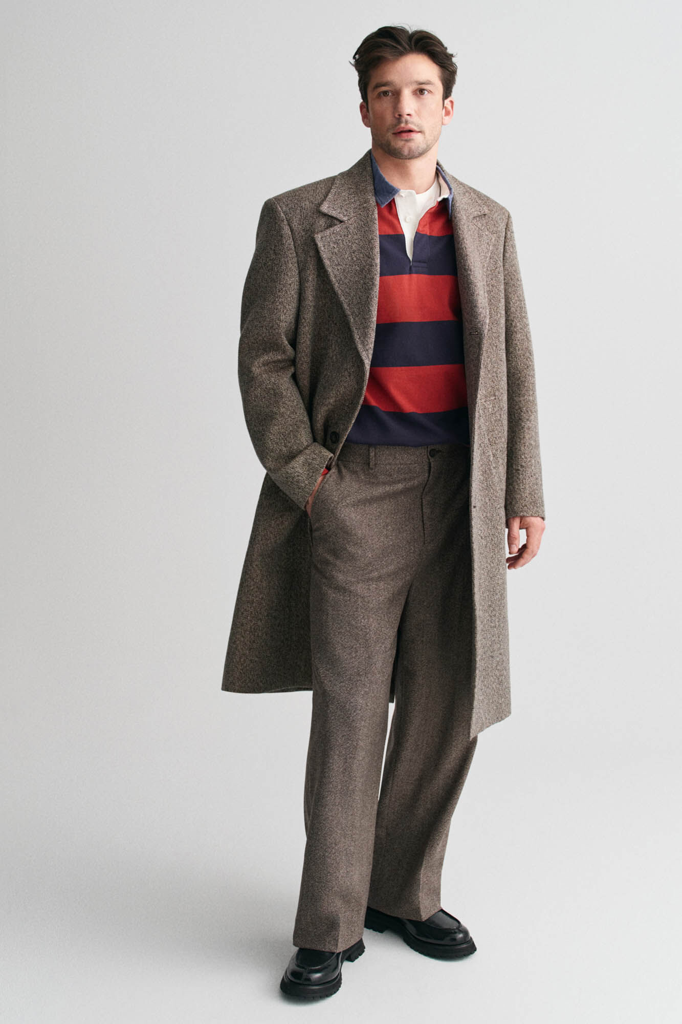 Gant striped rugger Coral
