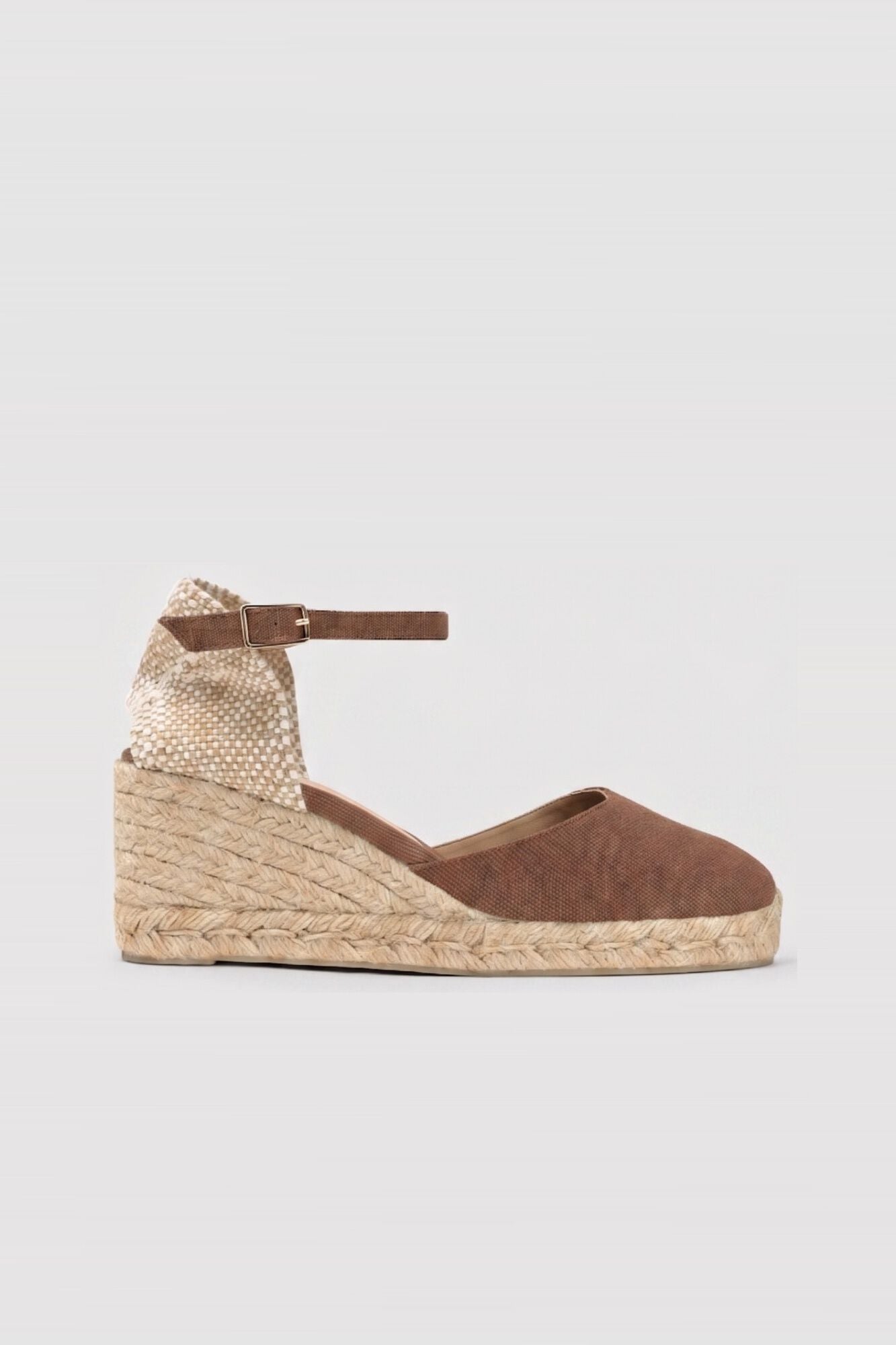 Casta&ntilde;er Natural jute wedge espadrille