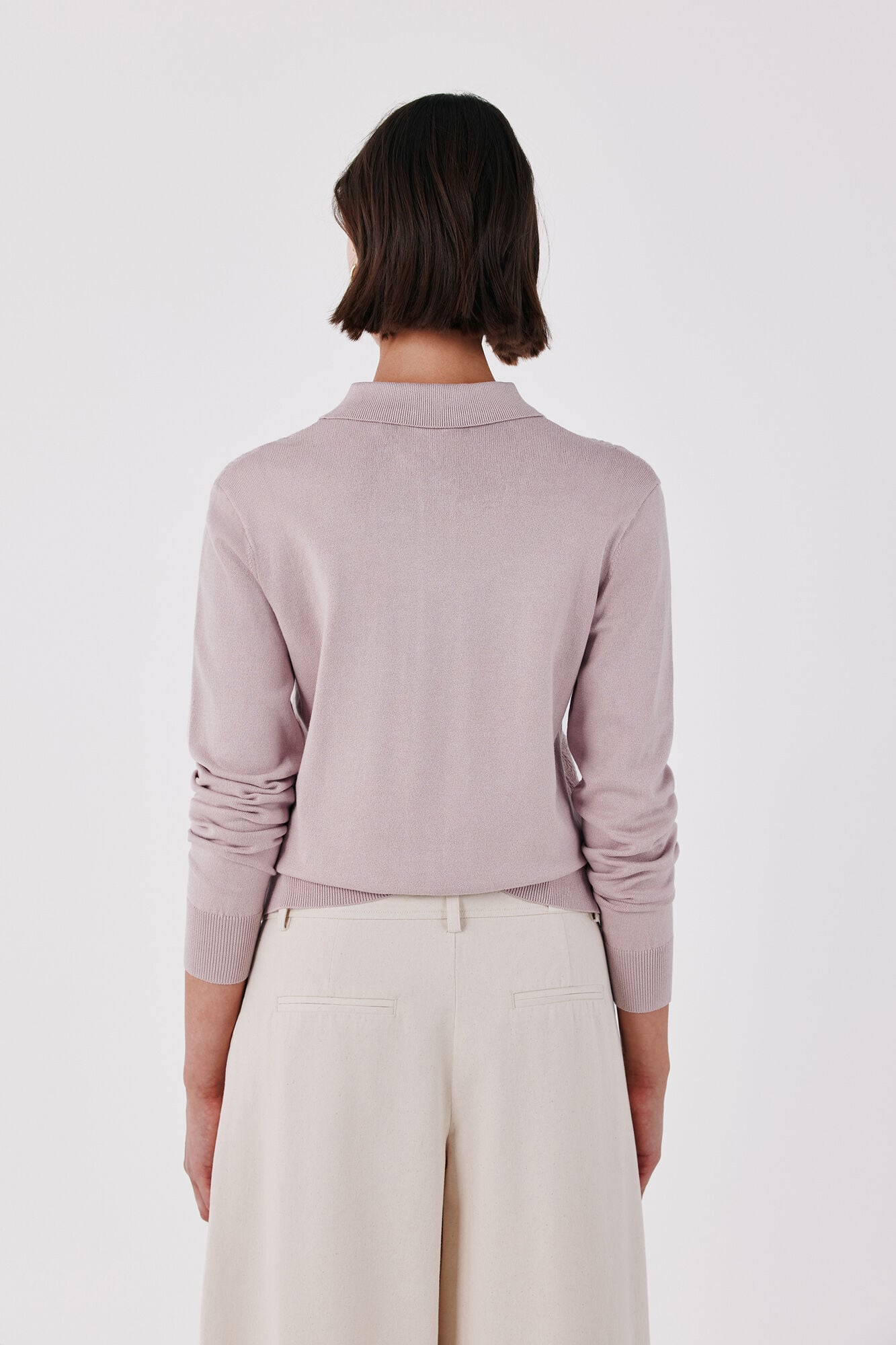Cortefiel Chaqueta cuello polo Rosa