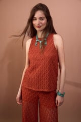 Slowlove Top estrutura Laranja