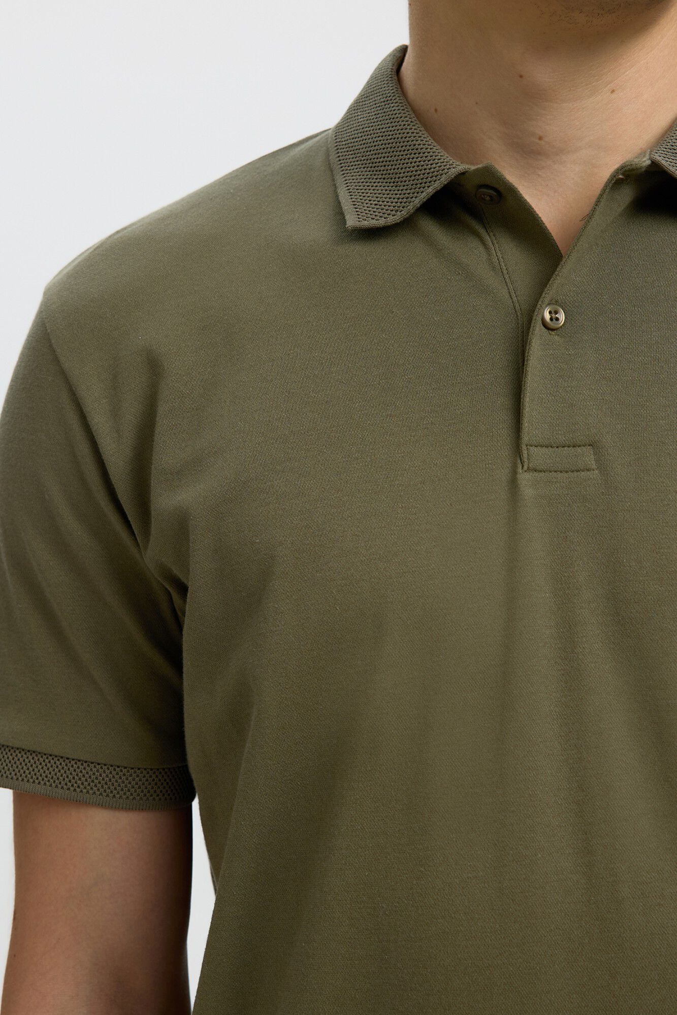 Selected Polo b&aacute;sico em piqu&eacute;
