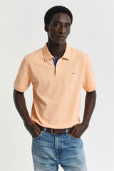 Gant Contrast piqu&eacute; polo Orange