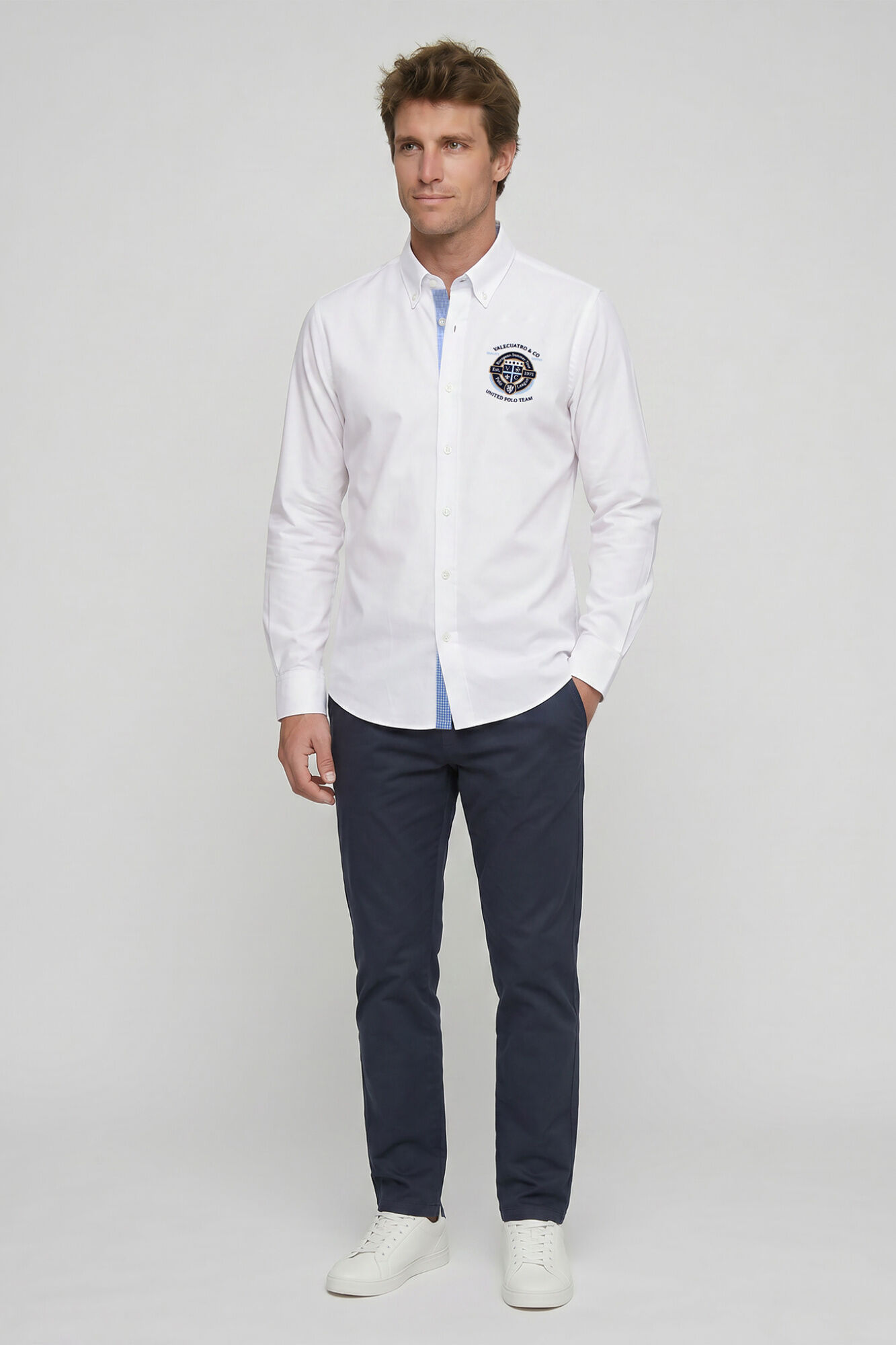 Valecuatro Camisa semibordada United Polo