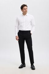 Selected Camisa de vestir slim fit Branco