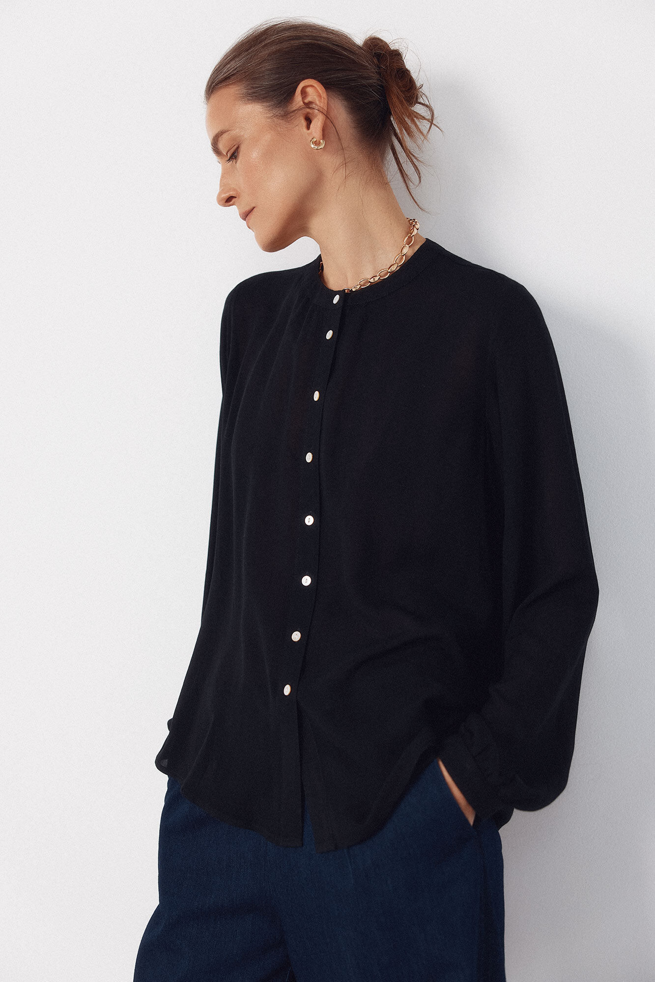 Cortefiel Blusa gola redonda