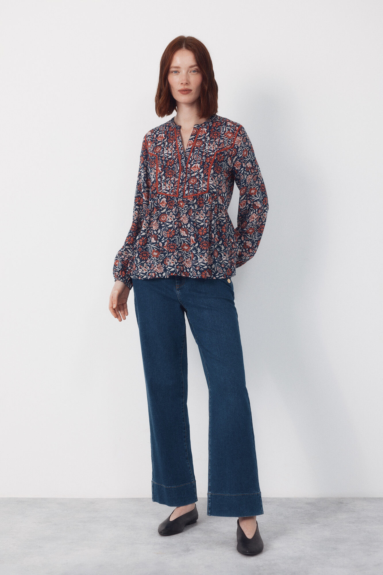 Cortefiel Blusa mandarim acolchoada