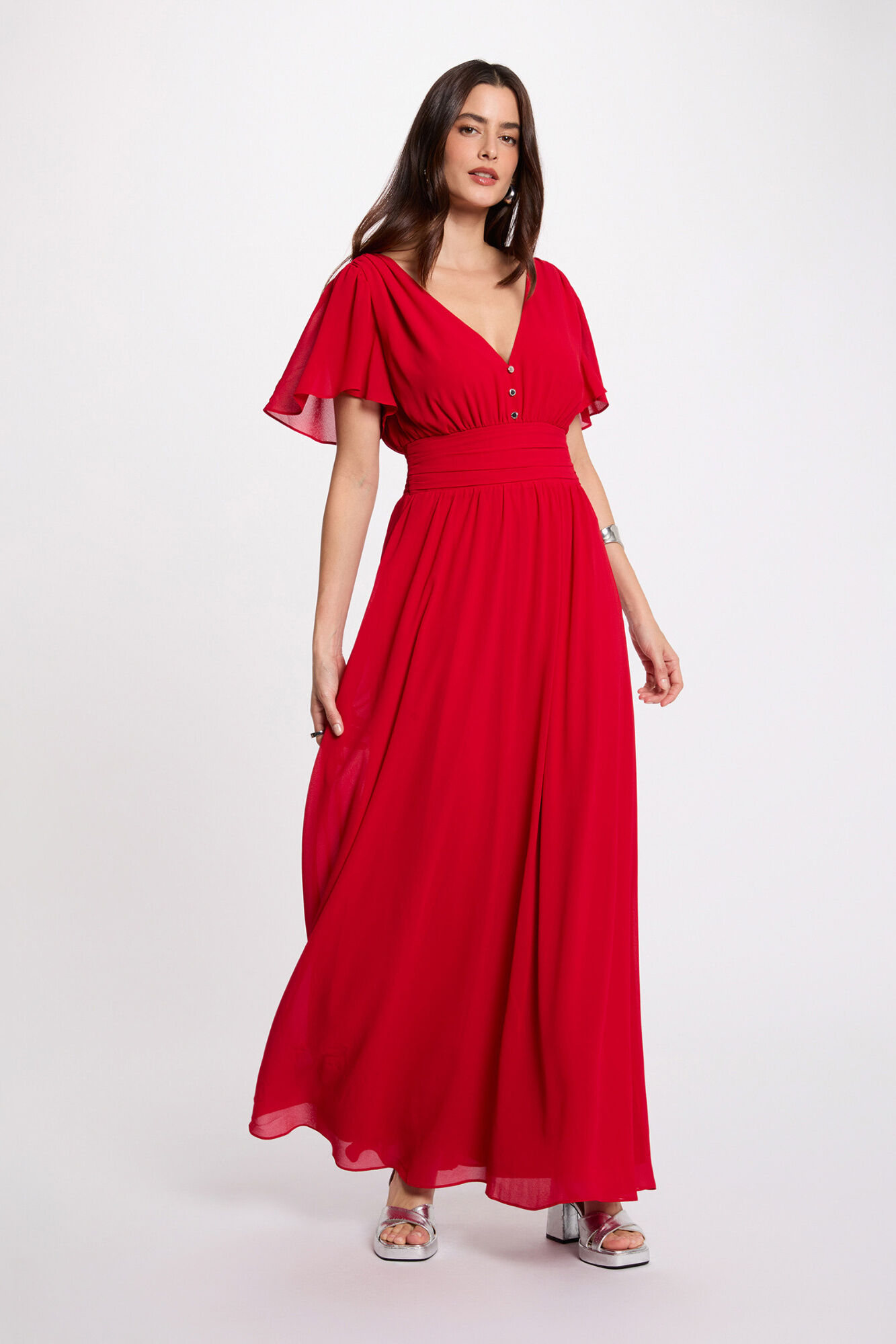Morgan Vestido comprido fluido