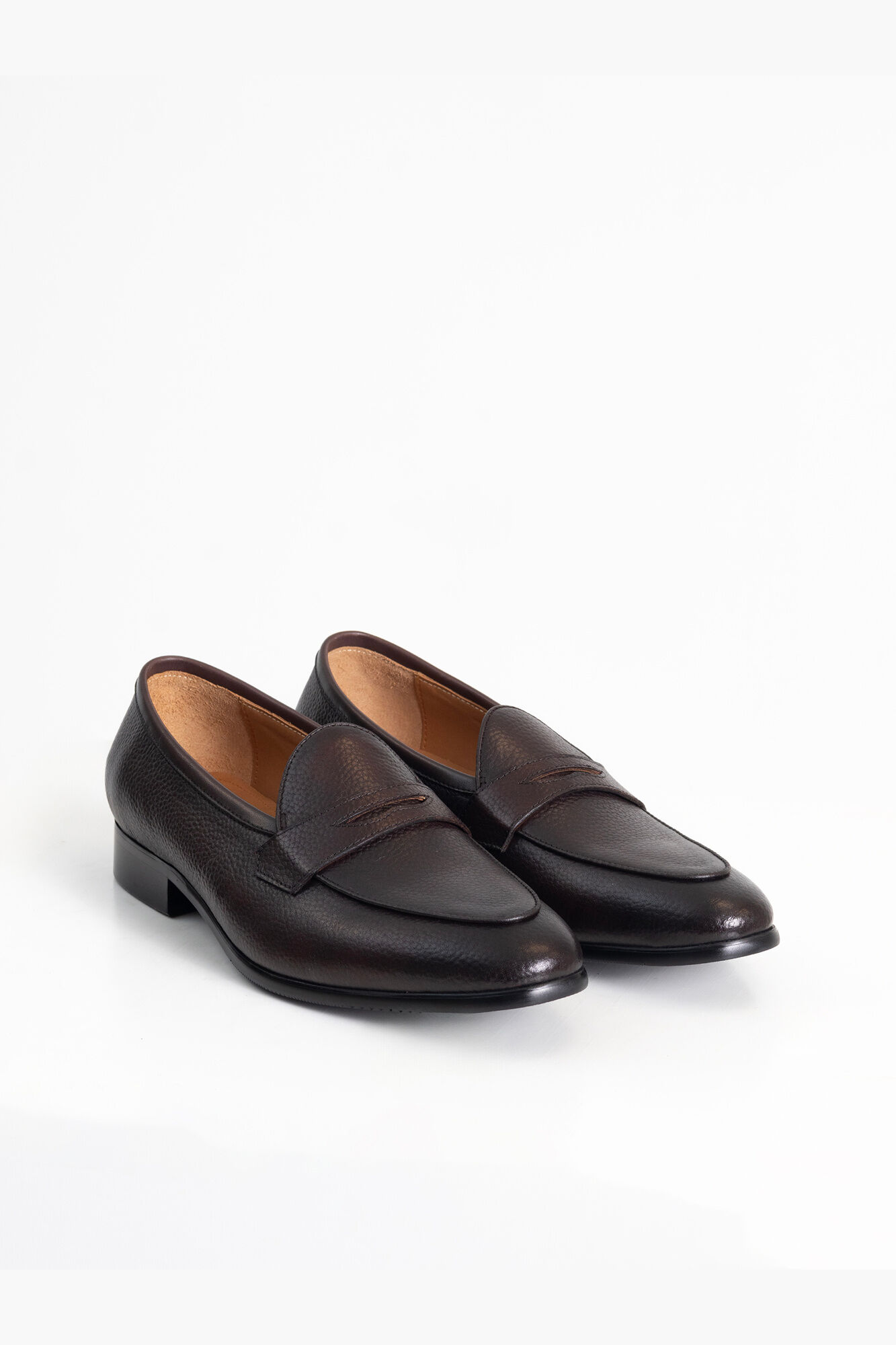 PuroEGO Mocassim em pele grain antifaz