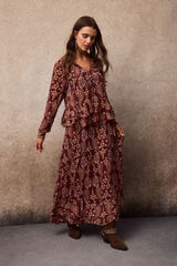 Slowlove Vestido estampado fluido Granada