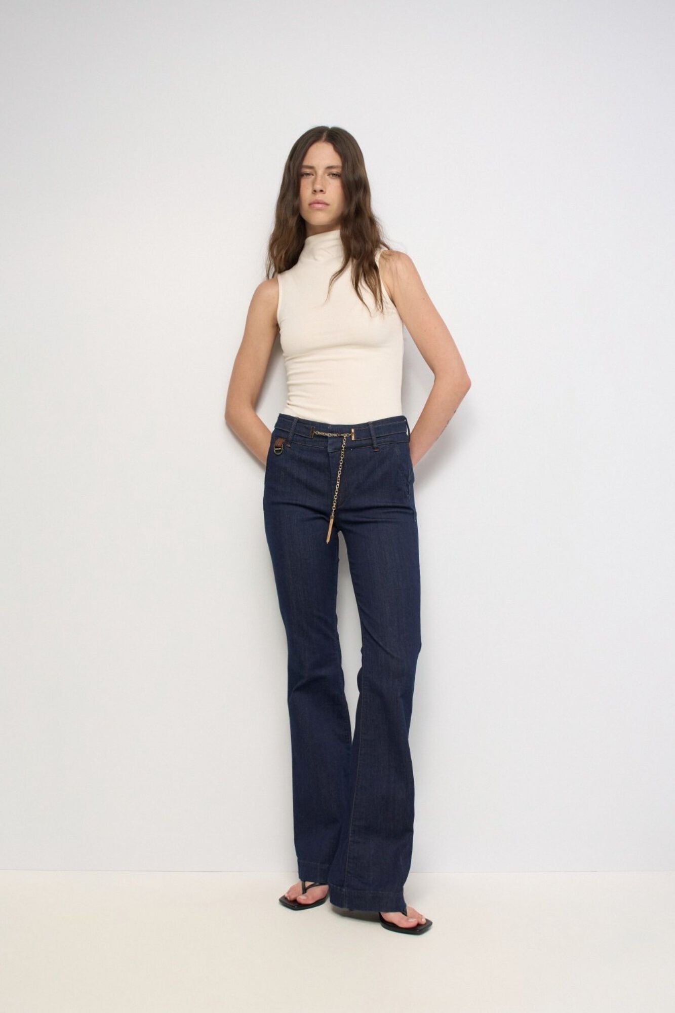 Salsa Jeans Chino Secret push in Azul