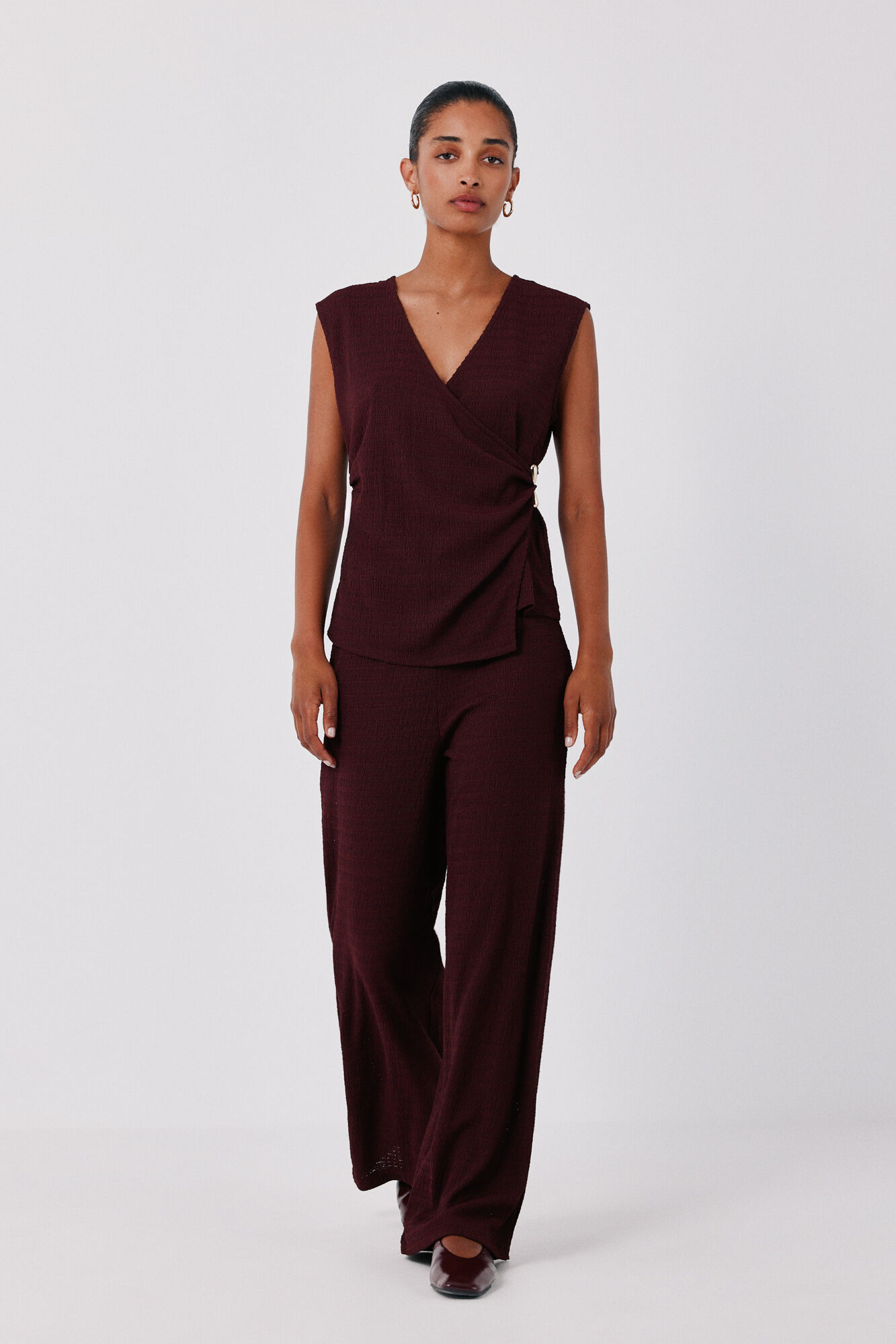 Cortefiel Wide knit trousers