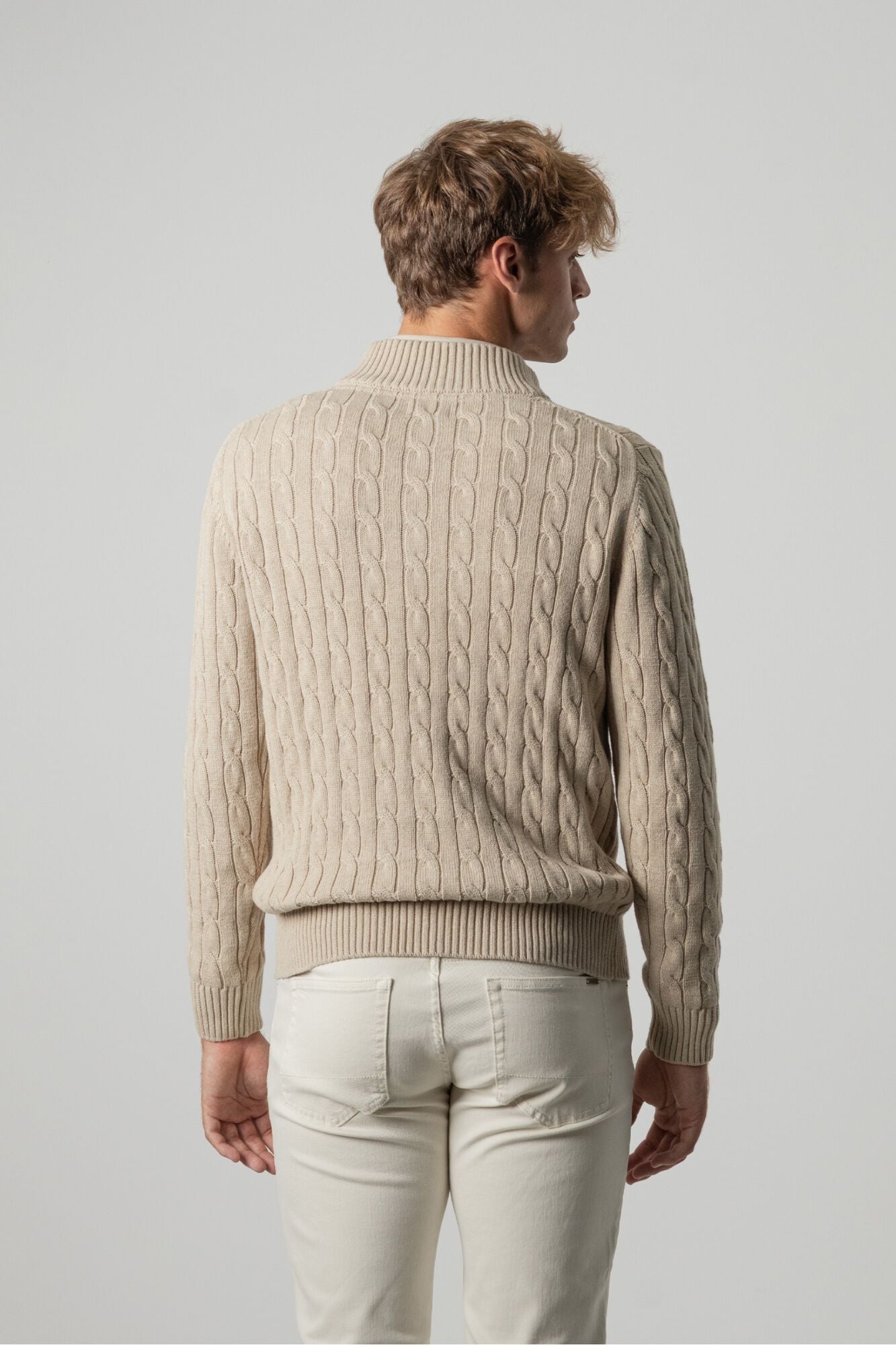 PuroEGO Jersey punto ochos cuello mock
