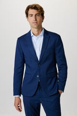 Selected Blazer de fato Slim Fit confecionado com materiais reciclados. Azul