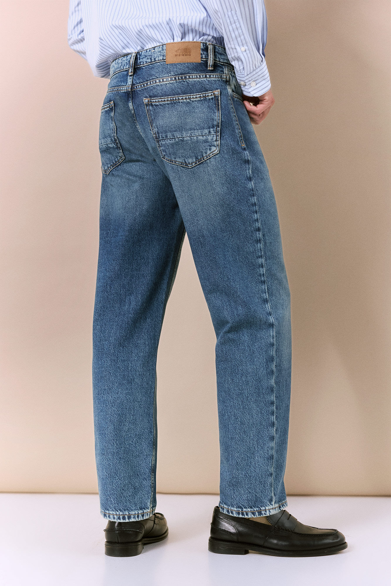 OOTO Jeans new corte reto Azul