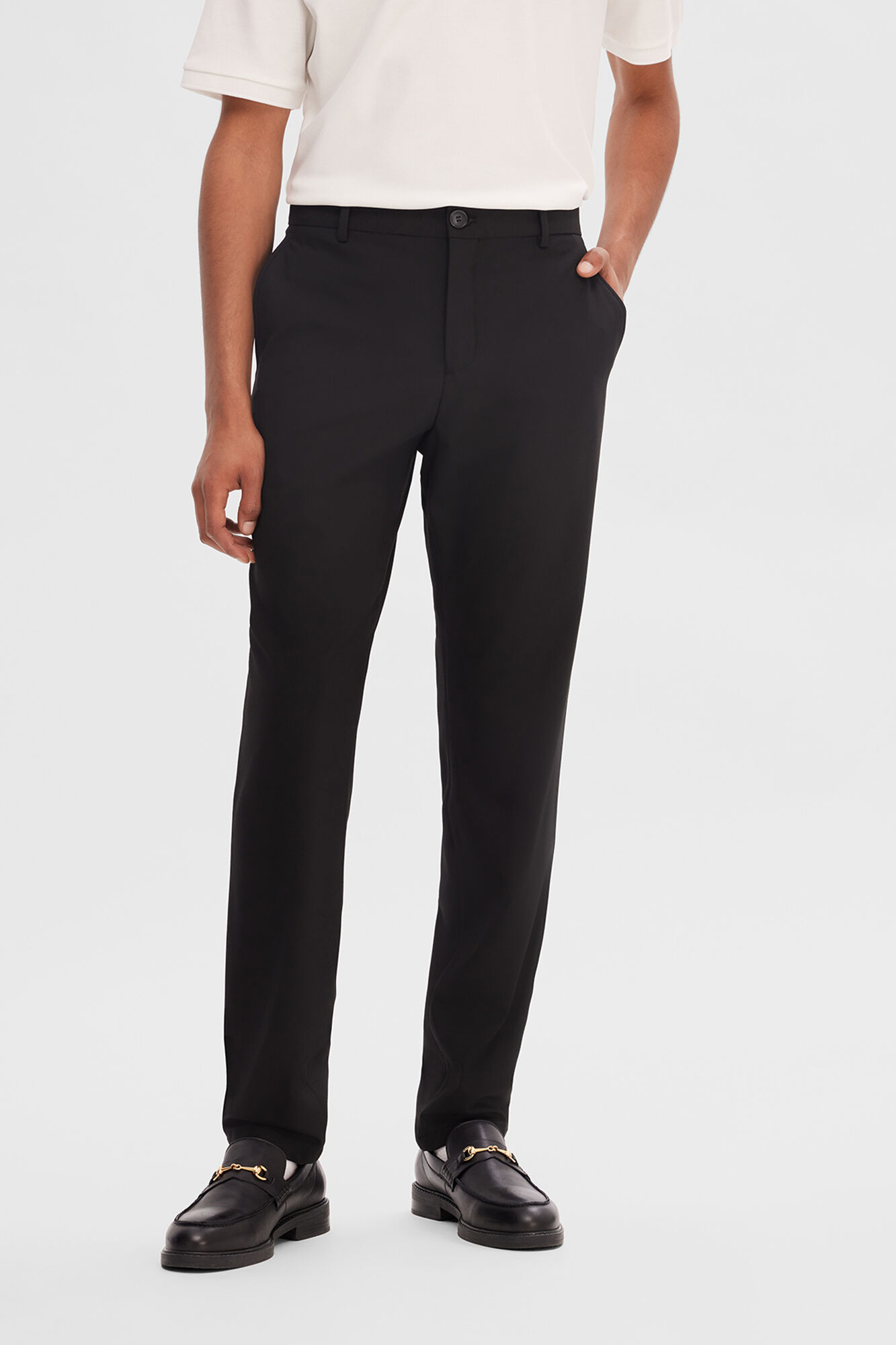 Selected Cal&ccedil;a formal Slim Fit Preto