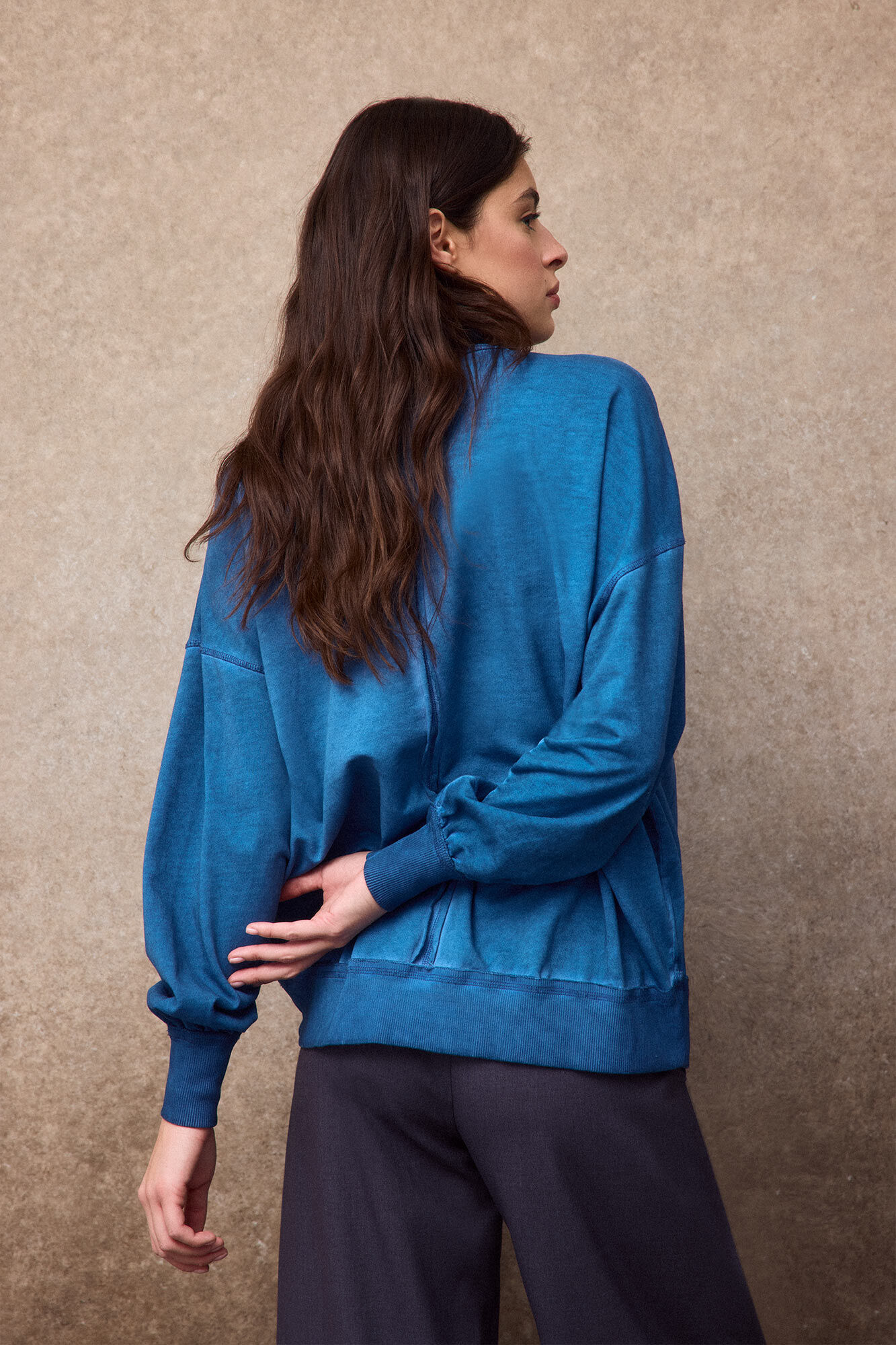 Slowlove Sweatshirt oversize Azul