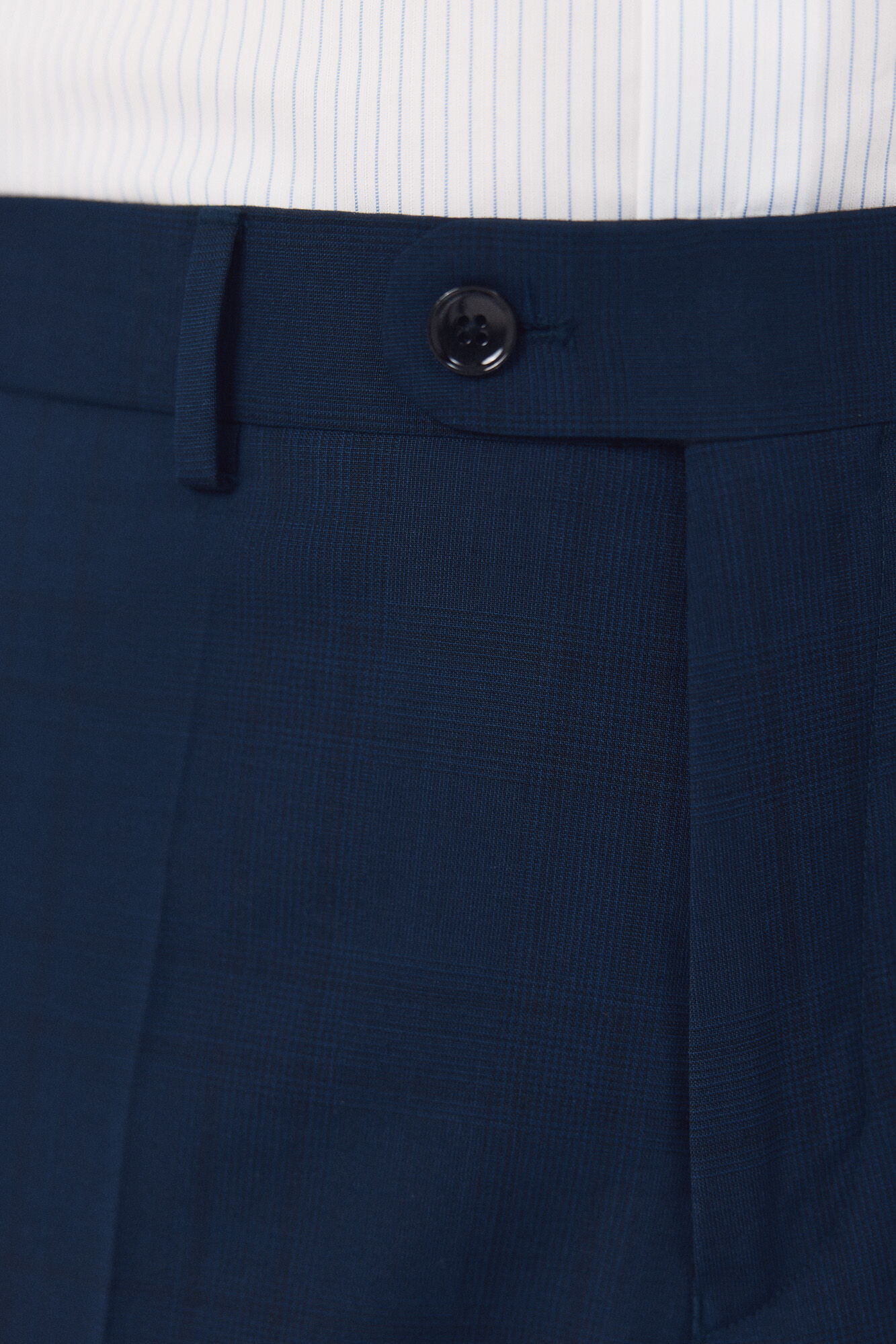 Cortefiel Blue checked dynamic trousers Blue