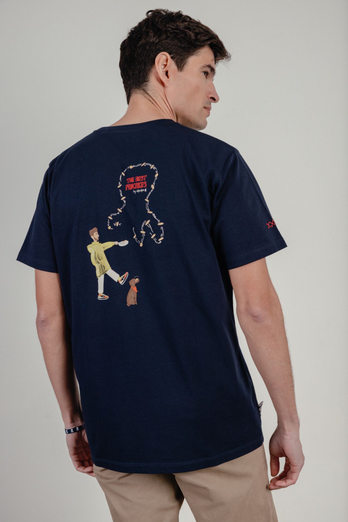 elPulpo T-shirt manga curta Azul