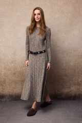 Slowlove Melange long dress Beige