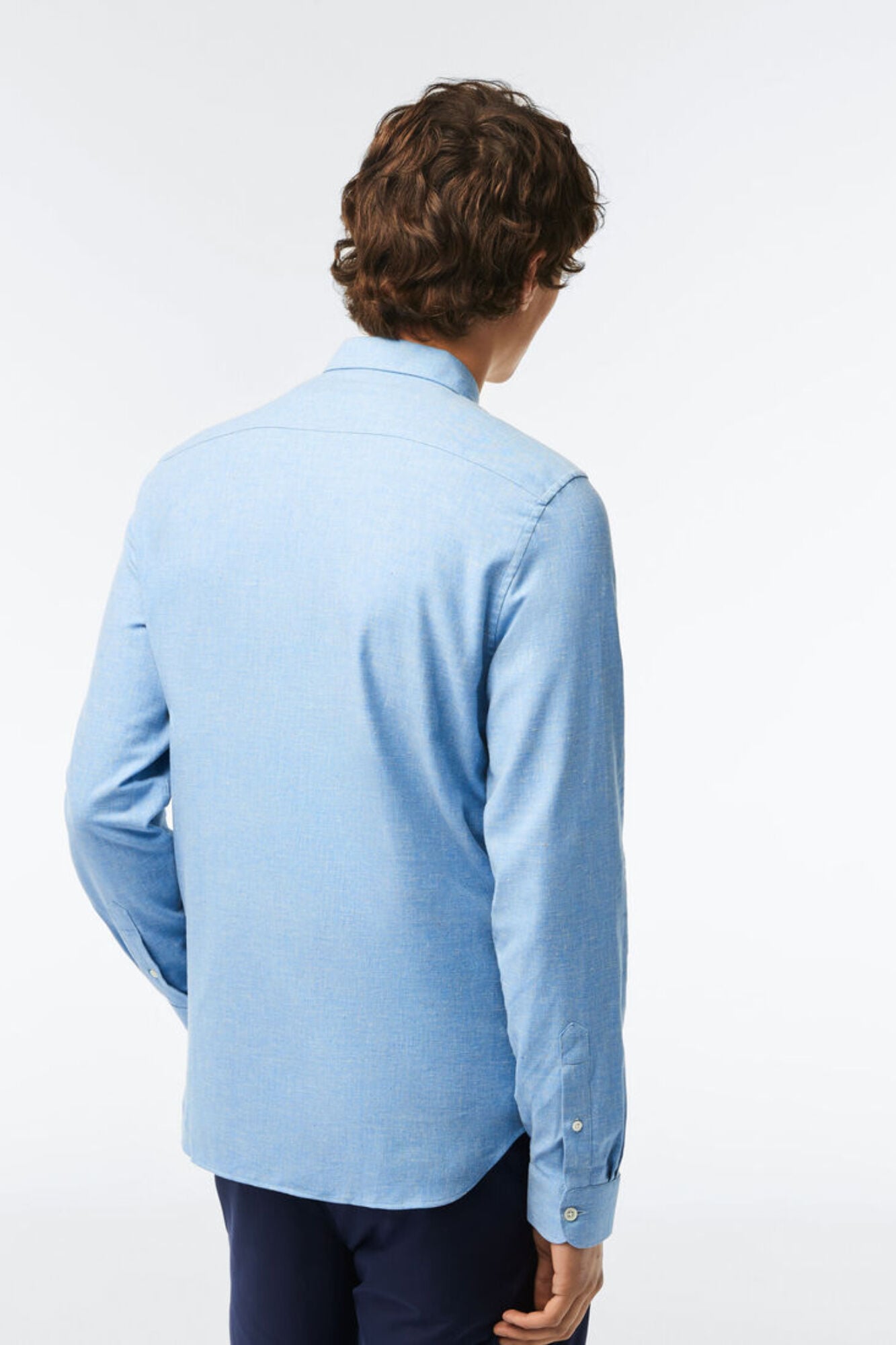 Lacoste Camisa lisa algod&oacute;n