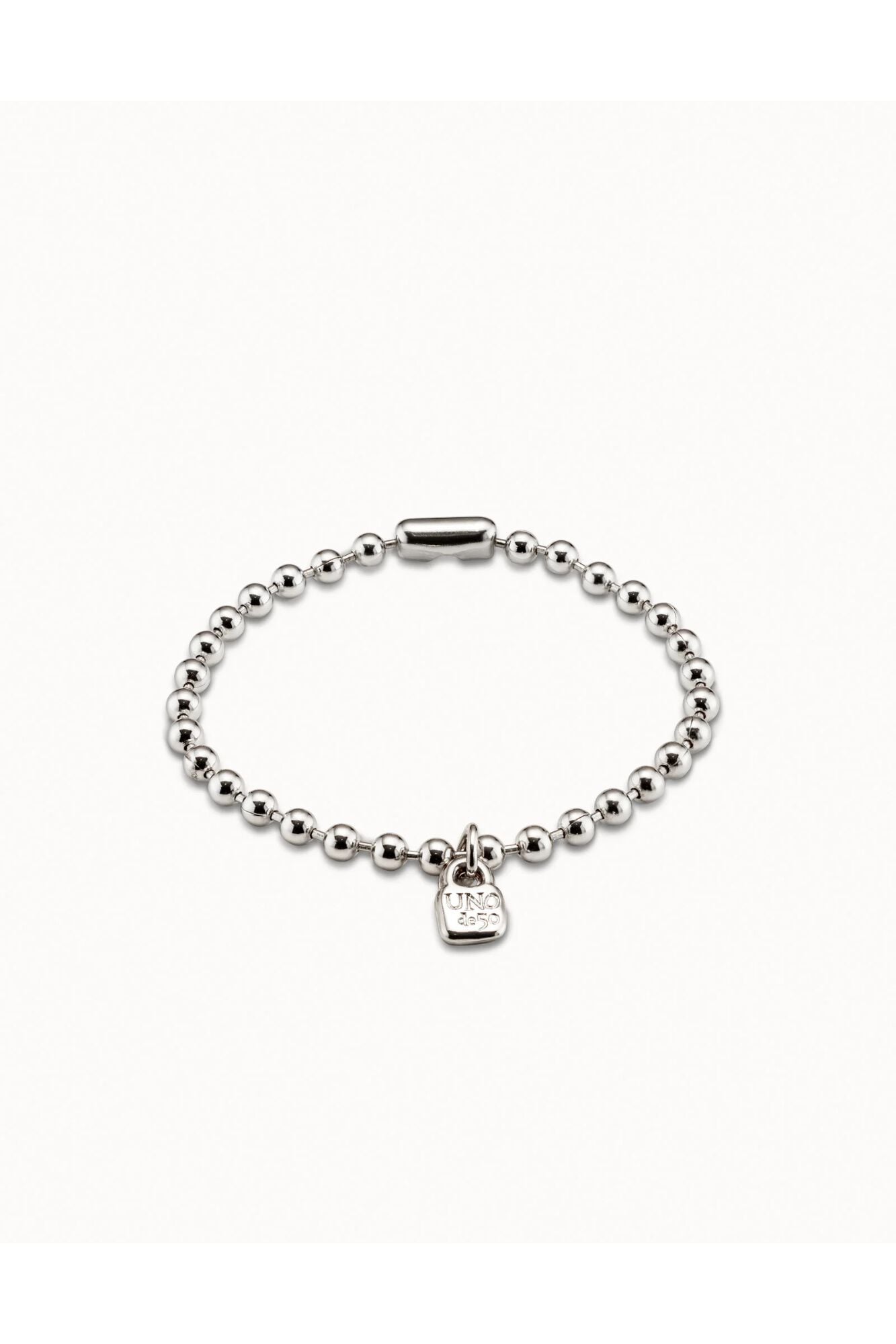 UNOde50 Pulsera bolas de ba&ntilde;o de plata