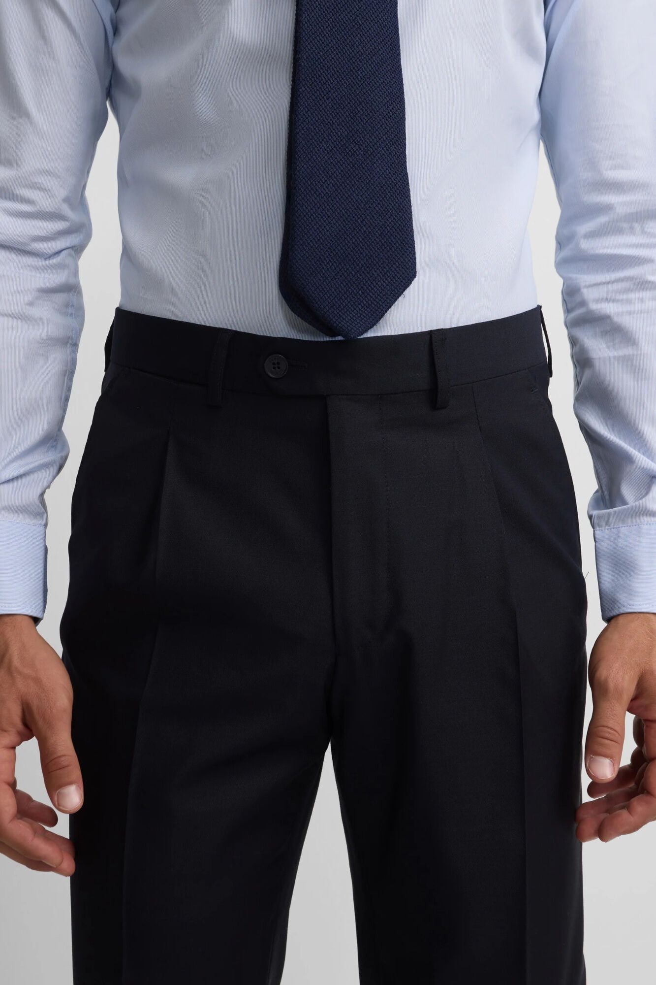 Silbon Cal&ccedil;a de fato cruzada stretch Azul