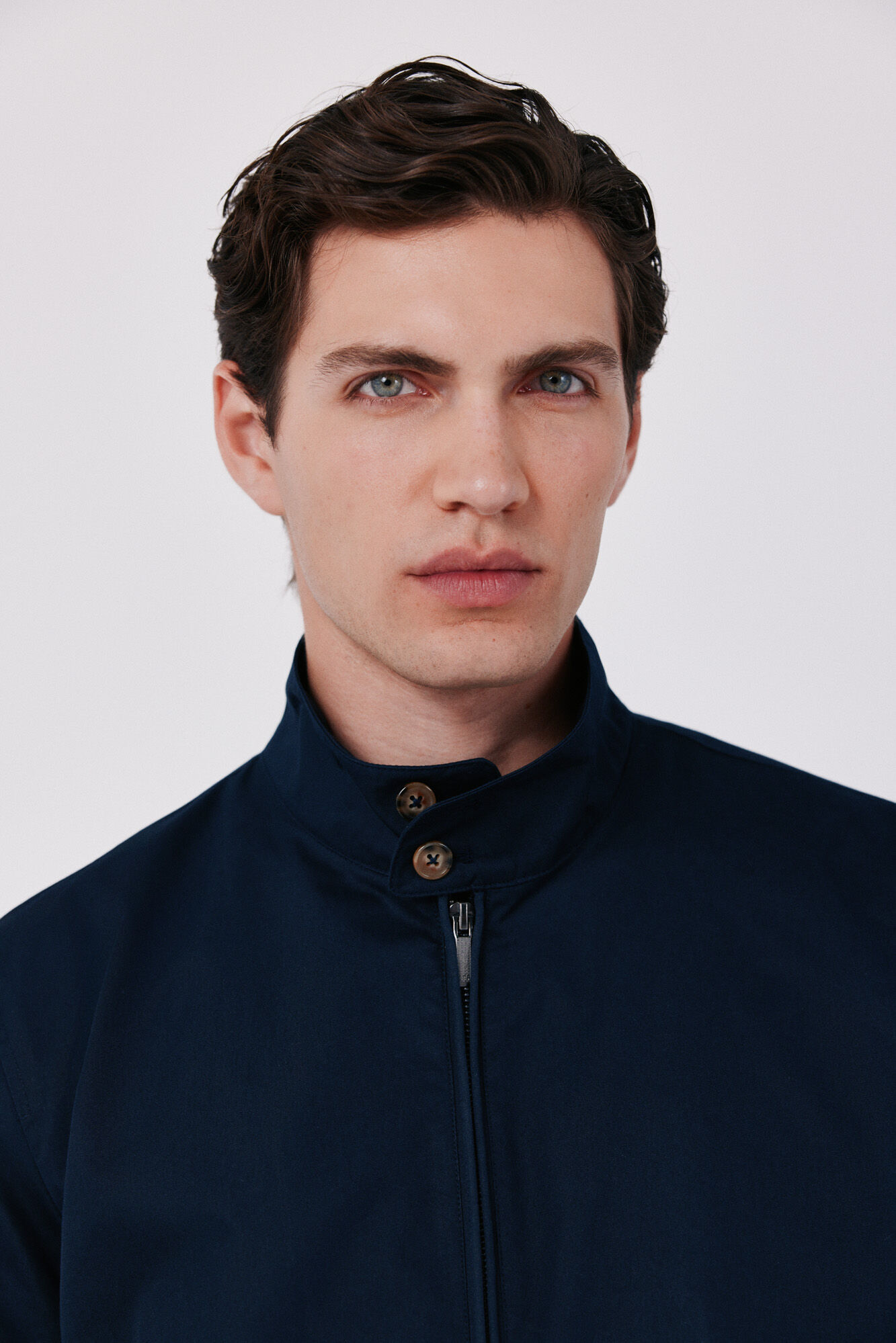 Cortefiel Cotton jacket Navy