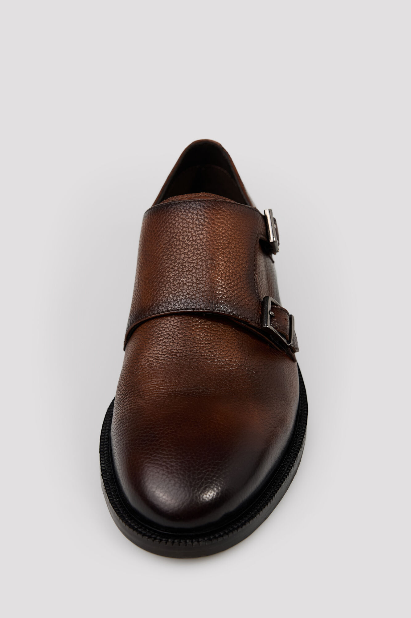 Cortefiel Two buckle dress shoe Dark brown