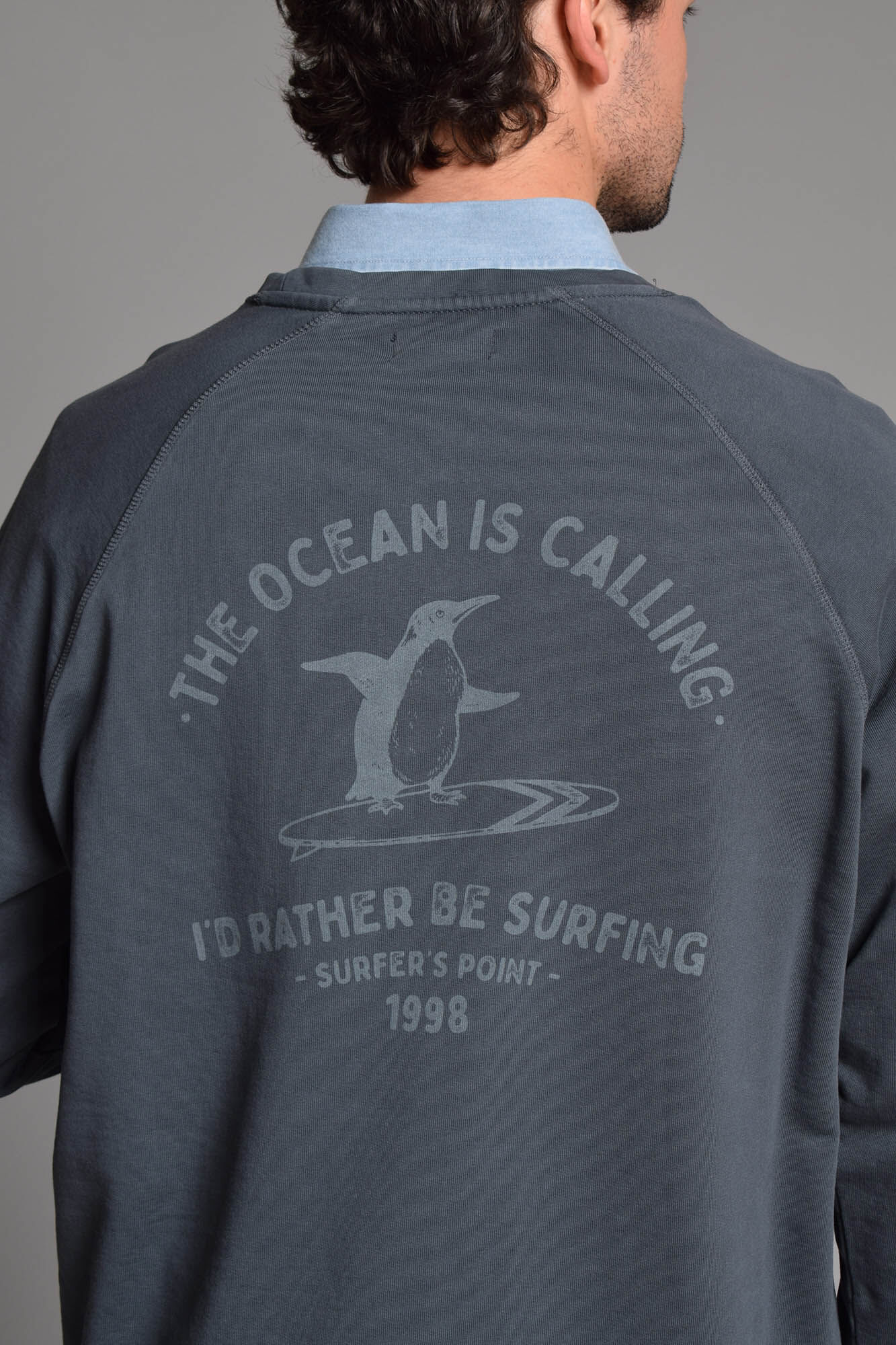 Cloking Washed Sweatshirt  Navy